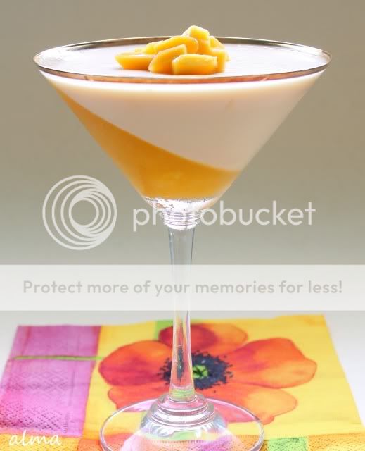 panna cotta mango