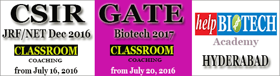 helpBIOTECH CSIR JRF/NET December Class Room Coaching