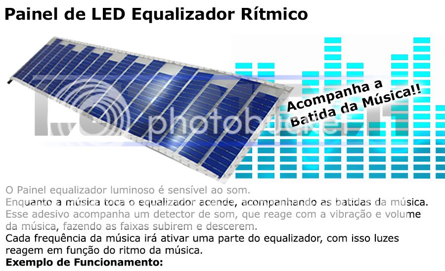 Cor Azul painel Adesivo Led Equalizador Automotivo R$98 Tapetes Artesanato Mineiro ~ Cor Azul painel Adesivo Led Equalizador Automotivo R$98