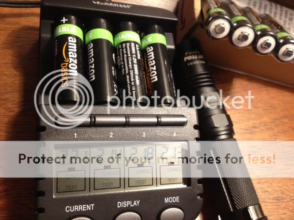 Amazon Basics AA NiMH batteries
