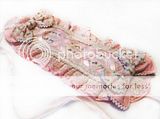 headdress,pink,ivory,rose